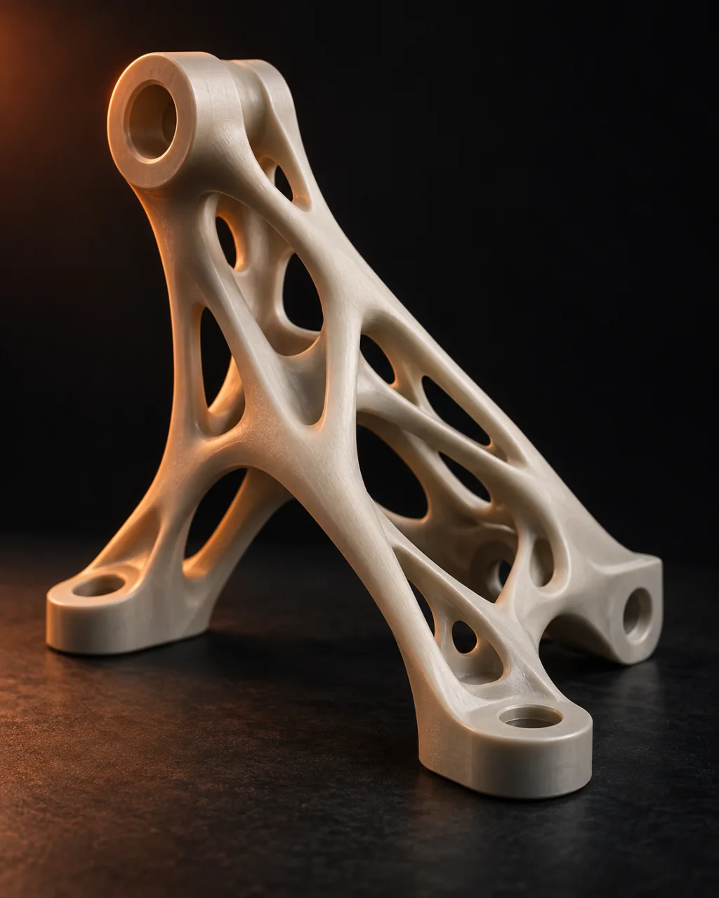 Topology-optimised bracket